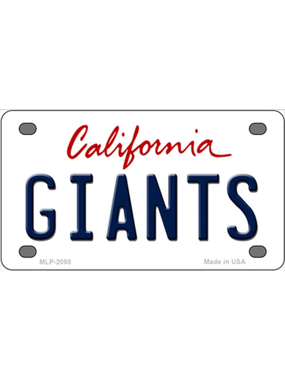 MLB San Francisco Giants License Plate State Background Metal Tag USA. Baseball